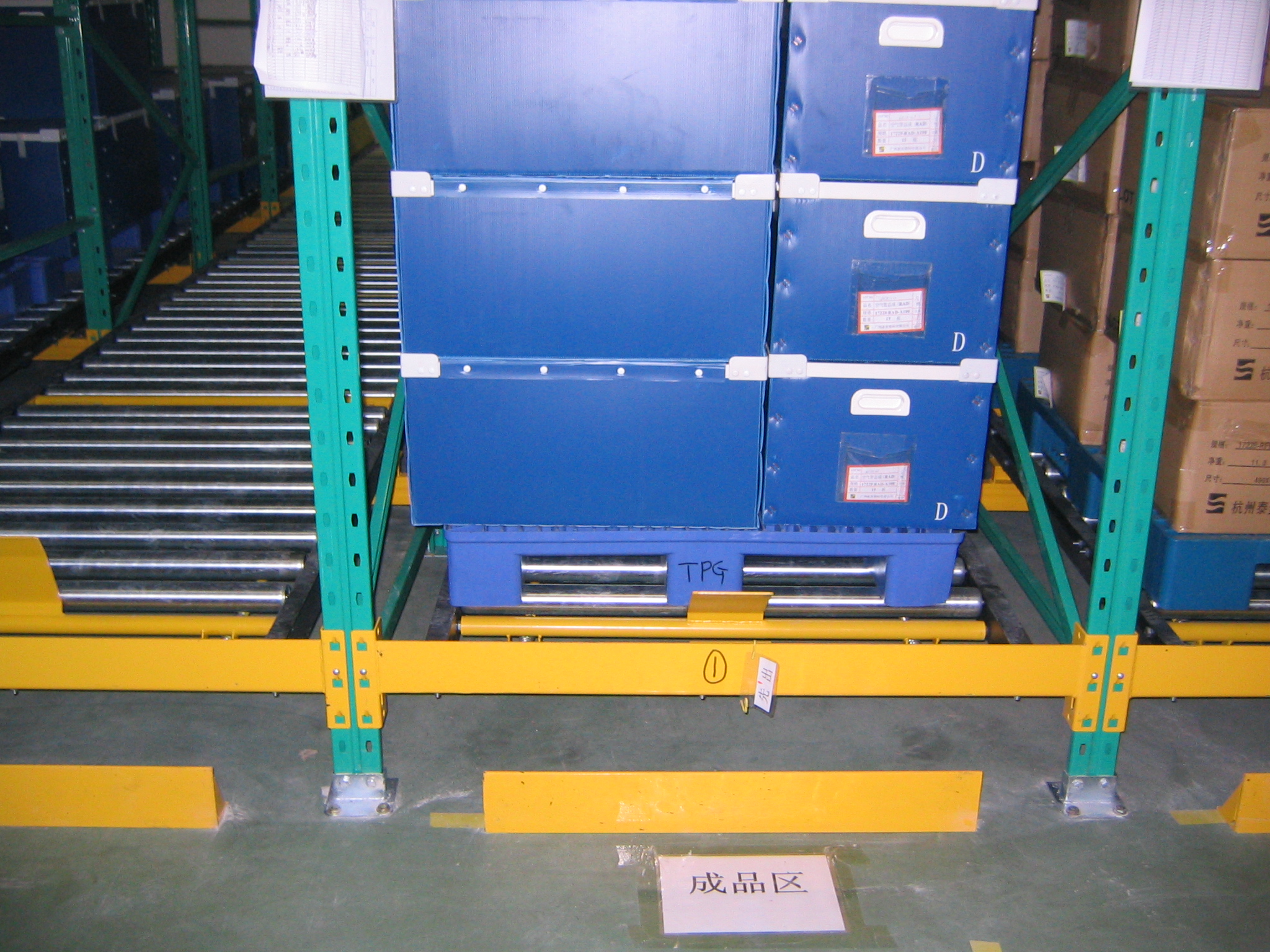 Warehouse Fill Rate Racking High Capacity Gravity Racking Rollers Steel Storage Rack Industrial ...