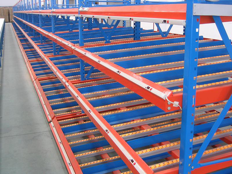 Good Quality Flowthrough Shelves Warehouse Roller Racking Rolling Storage Carton Flow Racks